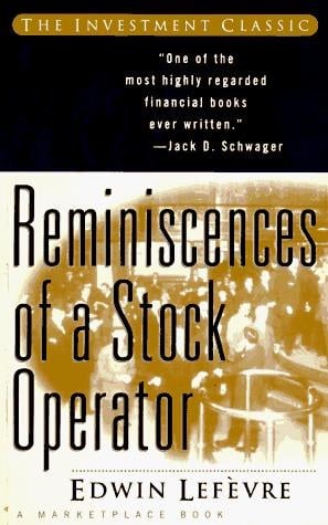 Portada de Reminiscences of a Stock Operator, de Edwin Lefèvre